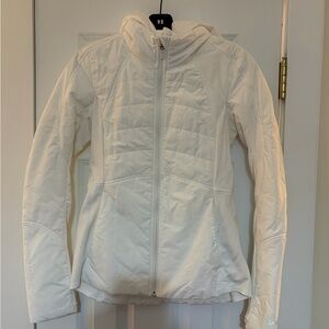 Lululemon Athletica Cream Hooded Ski Jacket